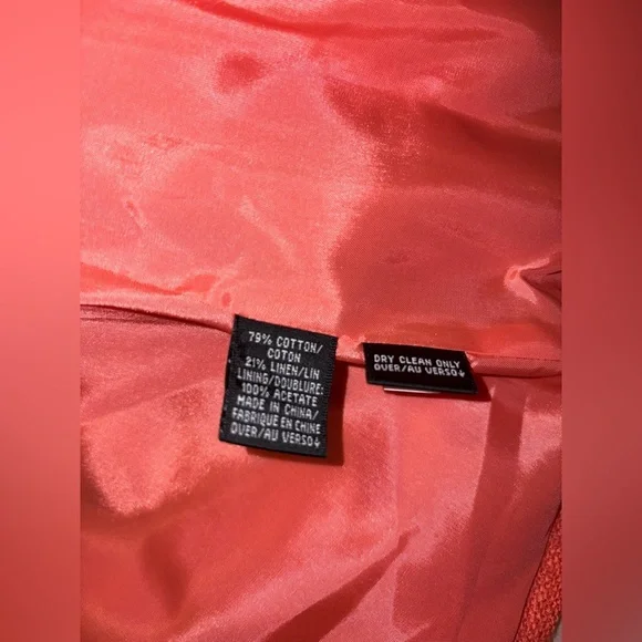 Dana Buchman Coral Textured Blazer NWT Size 12